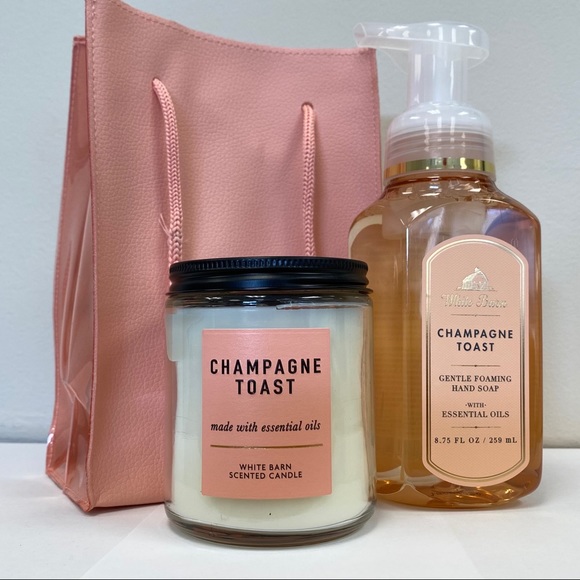 Bath & Body Works Other - Bath & Body Works Champagne Toast Candle Soap Set